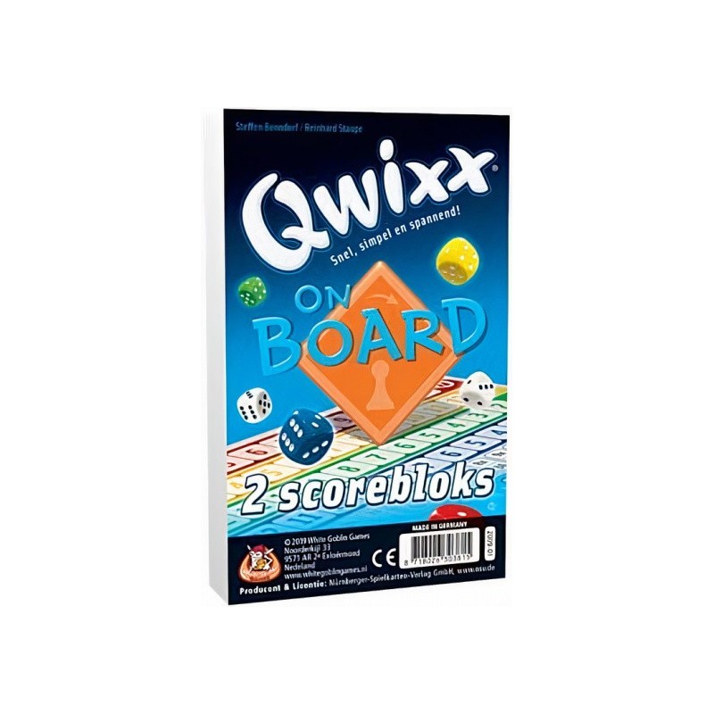 Qwixx on Board scorebloks