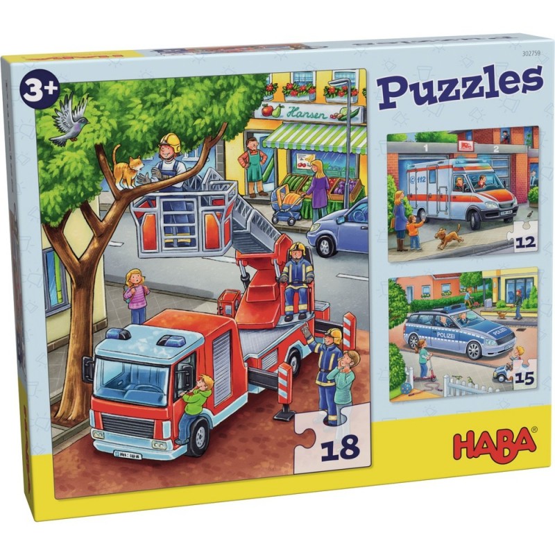 Puzzles Politie, Brandweer, Hulpverlening
